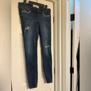 Hollister Jeans Size 5r Bling Pockets